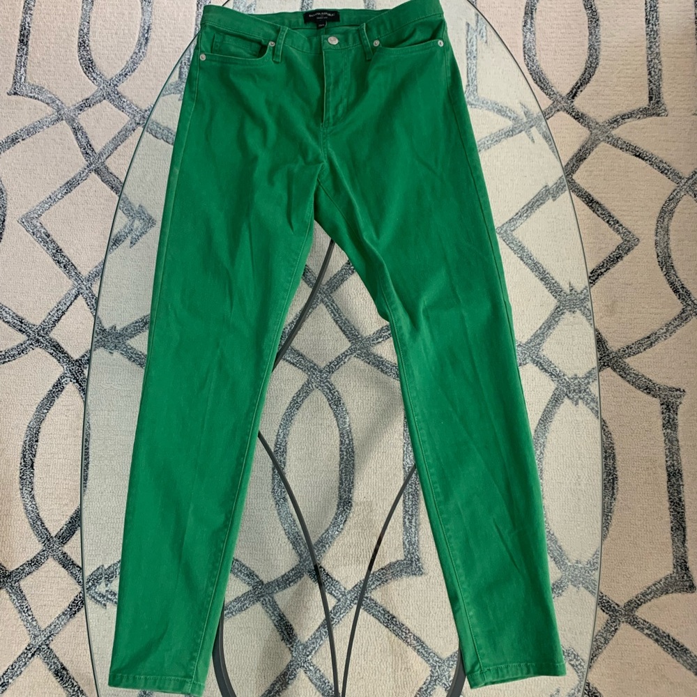 Banana Republic Skinny Fit Size 28 or 6 Green Five Pocket Jeans Pants